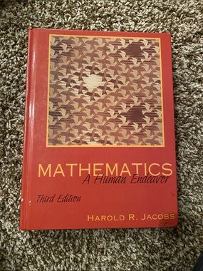 Mathematics: A Human Endeavor — Red Hardcover by Harold R. Jacobs 3rd edition